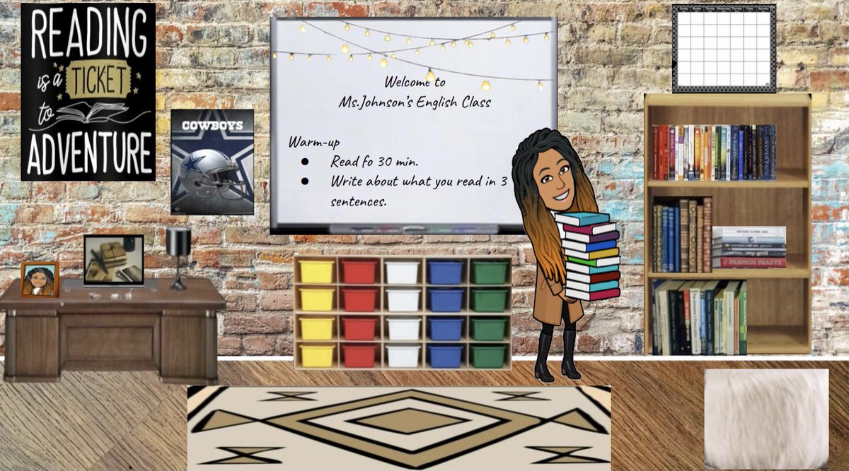 MsSC_LHS's tweet photo. I am so proud of my Virtual Principles of Education &amp; Training students who made their own #bitmojiclassroom this week! We discussed the benefits of creating a virtual space where students can feel comfortable and my students got to show their creativity! https://t.co/iYVkLxo3OF