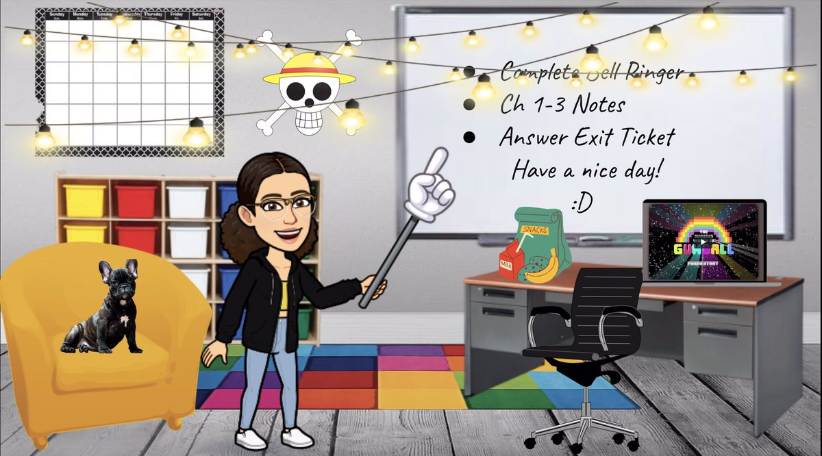 MsSC_LHS's tweet photo. I am so proud of my Virtual Principles of Education &amp; Training students who made their own #bitmojiclassroom this week! We discussed the benefits of creating a virtual space where students can feel comfortable and my students got to show their creativity! https://t.co/iYVkLxo3OF