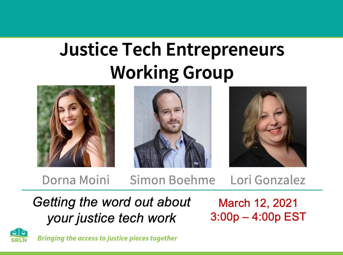 Self-Represented Litigation Network tweet media