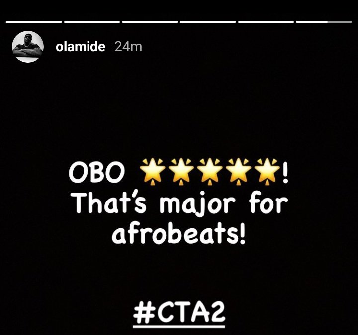 Whohewas0's tweet photo. 5/3/2021
@Olamide congratulates @davido on his appearance on #CTA2
#YBNLx30BG 🥂❤️
Follow us @AllOlamide1 https://t.co/HmgEb1ILcy