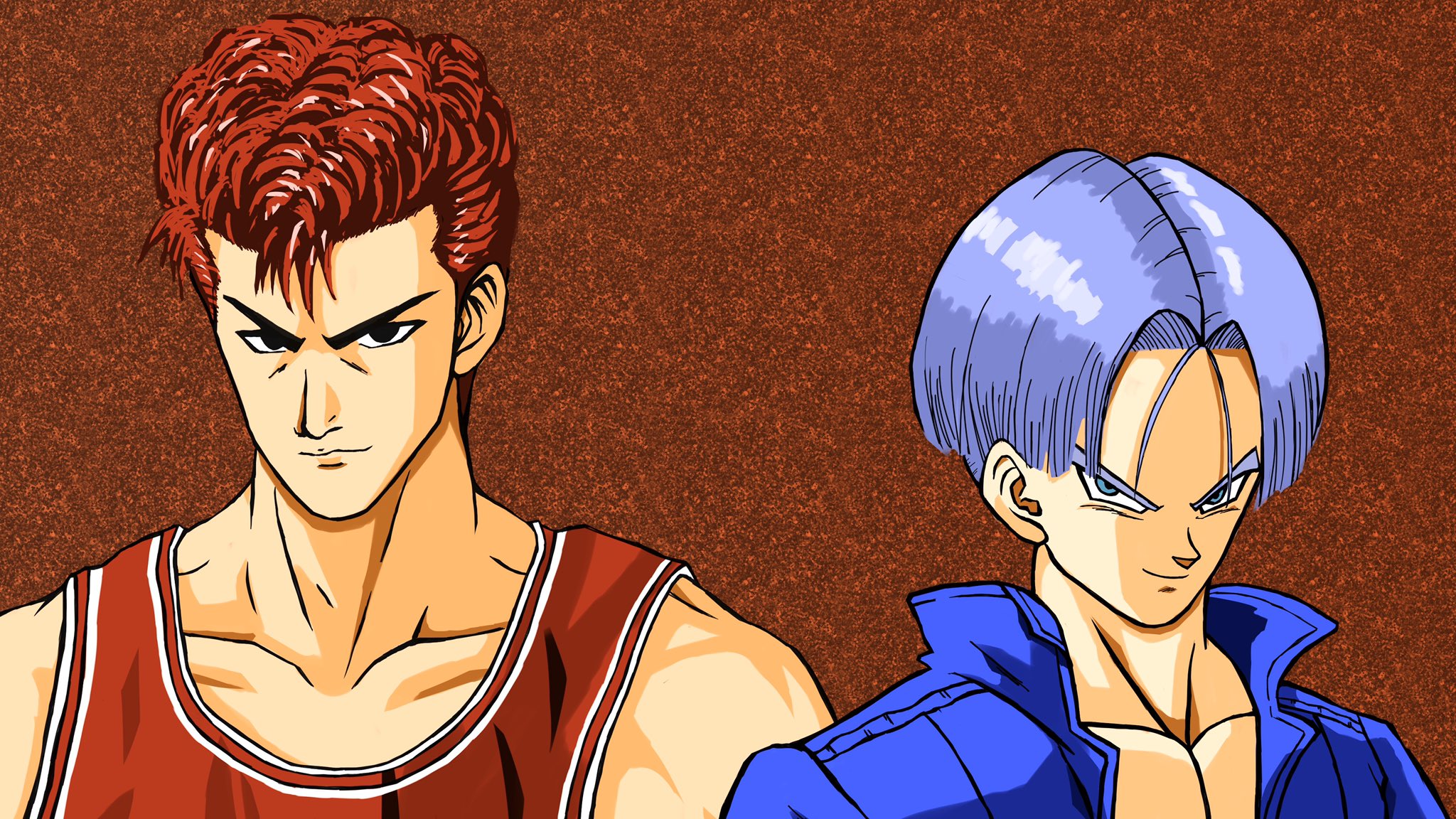 ウェハ 428プレイ中 ドラゴンボールz スラムダンク 声優さんが同じキャラを描きました トランクス 桜木花道 草尾毅さん 人造人間16号 パイクーハン 流川楓 緑川光さん 魔人ブウ 高宮望 塩屋浩三さん イラスト ドラゴンボール スラムダンク T Co