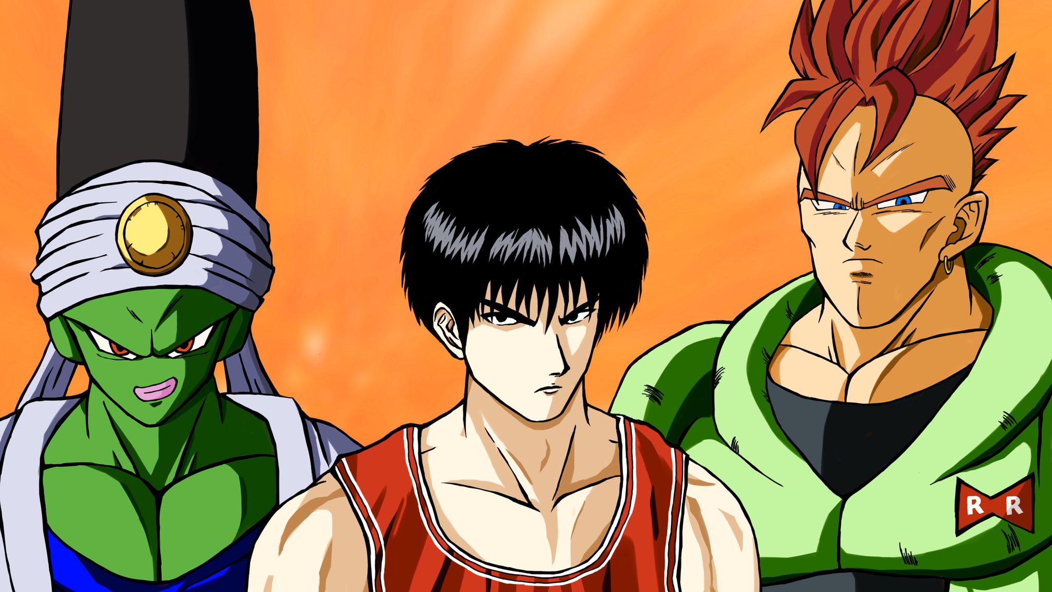 ウェハ 428プレイ中 ドラゴンボールz スラムダンク 声優さんが同じキャラを描きました トランクス 桜木花道 草尾毅さん 人造人間16号 パイクーハン 流川楓 緑川光さん 魔人ブウ 高宮望 塩屋浩三さん イラスト ドラゴンボール スラムダンク T Co