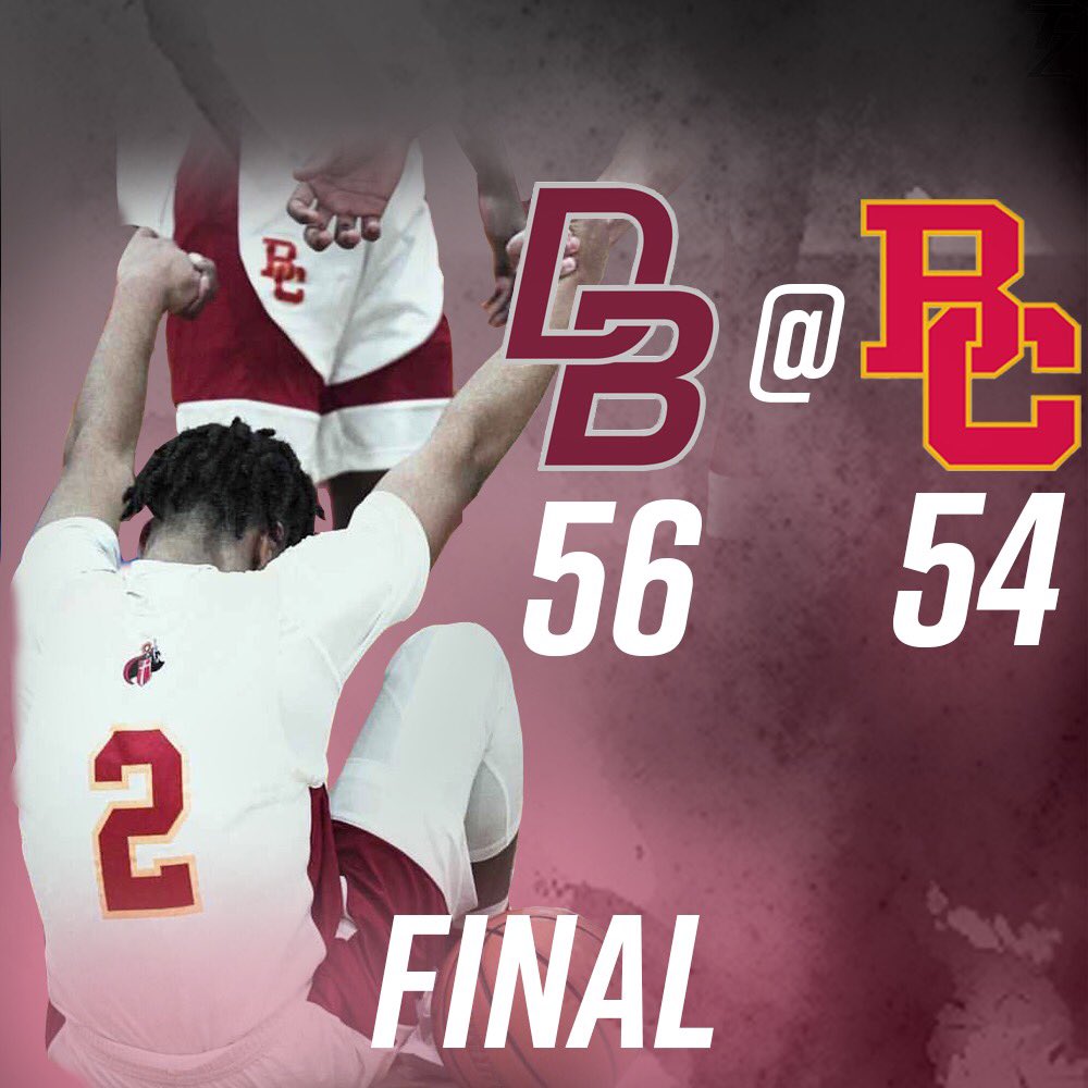 Don Bosco wins 56-54. A tough setback, but one we will get back up from. #DeusVult #BChoops #NorthJerseyBasketball