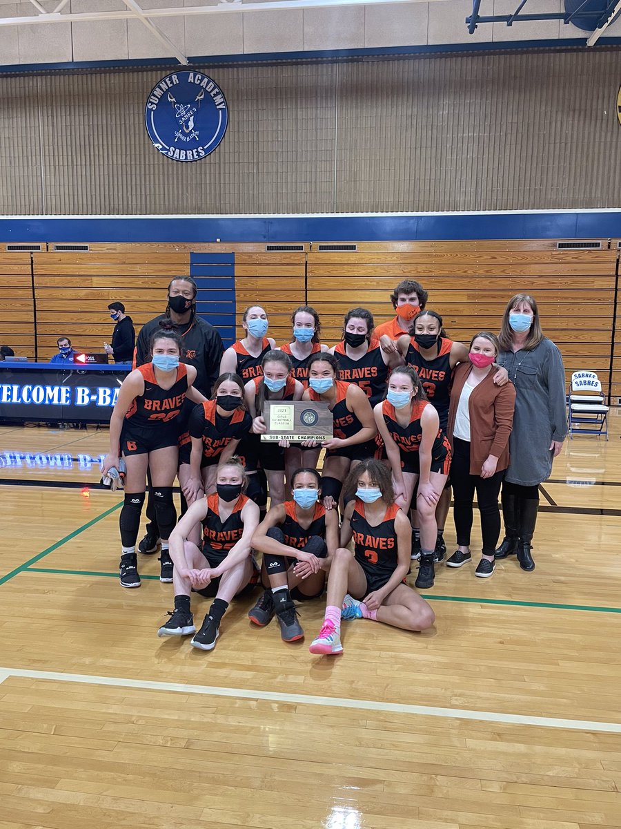 BSHSAthletics's tweet photo. Congratulations @ladybravesgbb Final score 71-42! https://t.co/dkul6Bt7P7