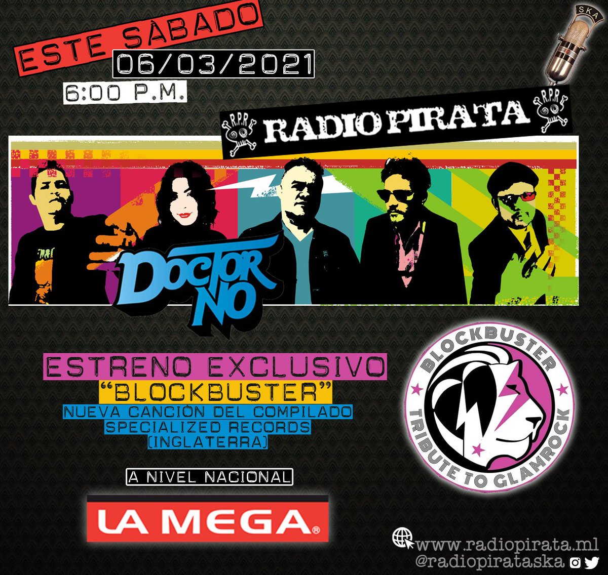 No te pierdas <a href="/RadioPirataSka/">Radio Pirata</a> con el estreno de <a href="/DoctorNoOficial/">Doctor No</a>