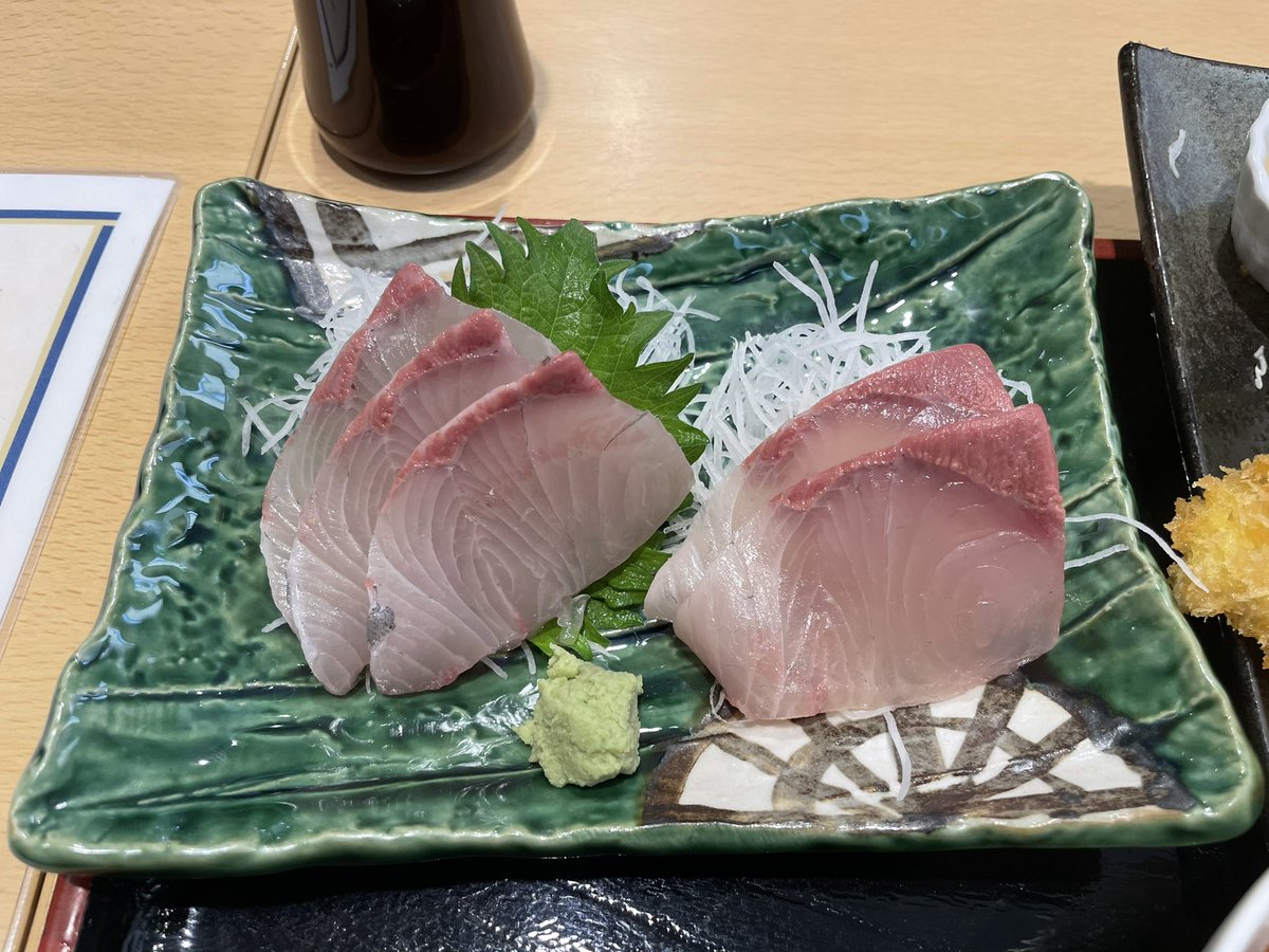 たのひろ 和久 さんのカンパチ刺身 カンパチフライ定食 ぶつかりを醸すくらい美味い