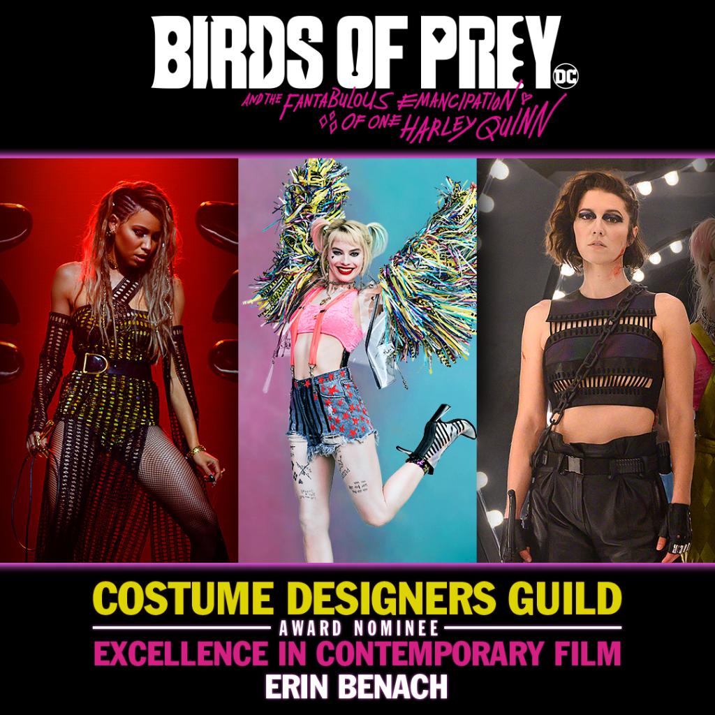 Birds of Prey (@birdsofpreywb) on Twitter photo Congrats to our FANTABULOUS style guru, <a href="/BenachErin/">erin benach</a>! The <a href="/CostumeAwards/">Costume Designers Guild Awards</a> has nominated #BirdsOfPrey for Excellence in Contemporary Film! #CDGA <a href="/CDGlocal892/">CDG Local 892</a> Congrats to our FANTABULOUS style guru, <a href="/BenachErin/">erin benach</a>! The <a href="/CostumeAwards/">Costume Designers Guild Awards</a> has nominated #BirdsOfPrey for Excellence in Contemporary Film! #CDGA <a href="/CDGlocal892/">CDG Local 892</a>