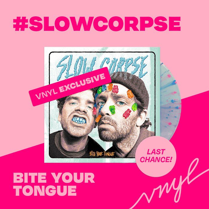 VNYL (@getvnyl) on Twitter photo Got your copy of that <a href="/slowcorpse/">Slow Corpse</a> cut โBite Your Tongueโ yet? If not, youโve got the weekend to select it as your vibe! Make sure you choose #slowcorpse in your member profile! Got your copy of that <a href="/slowcorpse/">Slow Corpse</a> cut โBite Your Tongueโ yet? If not, youโve got the weekend to select it as your vibe! Make sure you choose #slowcorpse in your member profile!