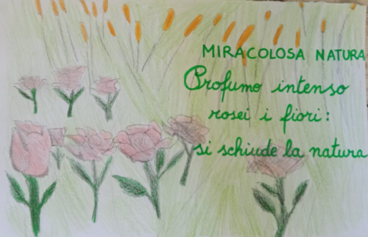 3cdmodugno's tweet image. I bambini delle classi 5 A e B del plesso Gandhi, esplorando il mondo della poesia, hanno "giocato" con gli haiku, creandone diverse sulle meraviglie delle stagioni e della natura. PRIMAVERA
#PoesieSID4 @MusePUGLIA