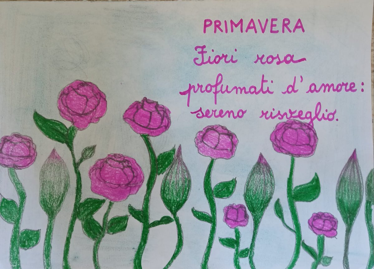3cdmodugno's tweet image. I bambini delle classi 5 A e B del plesso Gandhi, esplorando il mondo della poesia, hanno "giocato" con gli haiku, creandone diverse sulle meraviglie delle stagioni e della natura. PRIMAVERA
#PoesieSID4 @MusePUGLIA