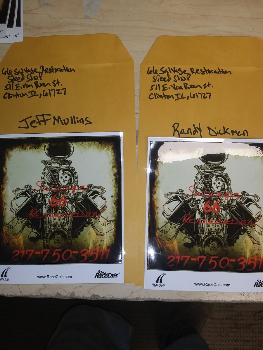 Shop Decals going out two drivers today! 20 bucks a pop! Lets get those rides ready for racing this year! <a href="/RaceCals/">RaceCals</a>