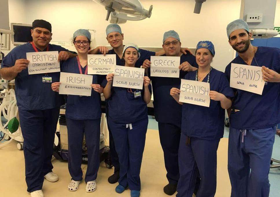 A migrant is more likely to be the doctor treating you, than being ahead of you in the A&amp;E queue. 

RT if you support each and every member of NHS staff who has come from all over the globe and risked their lives for us during the pandemic 💙

@WorkersNHS

 #OverseasNHSWorkersDay