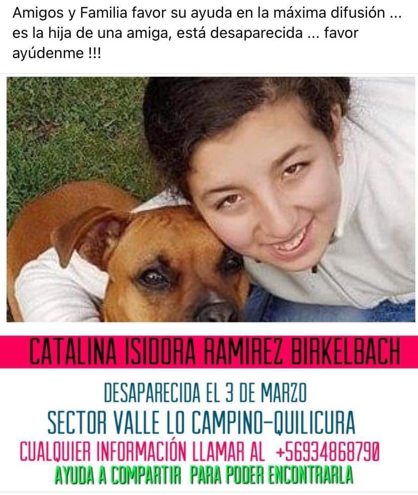 Vallelocampino_'s tweet photo. Rt por fa para saber de ella 🙏. @AlertaQuilicura https://t.co/Fcv7fMfHB0