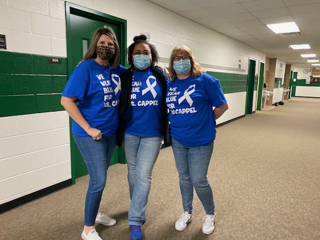 We wear blue for Ms.Cappel!!! We love you!!!! #HumbleISD_TE #BeTheLight #TEinspires <a href="/MichelleCappel3/">Michelle Cappel M.Ed.</a> <a href="/HumbleMrsDavis/">布団から出たくない民</a> <a href="/MrsOdell_TE/">Johanna Odell</a> <a href="/LadybugWard/">Stacey Ward</a> @MicahBachemin