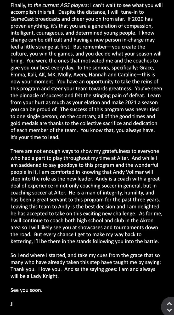 AlterGSoccer's tweet photo. A Letter from Javier Iriart: https://t.co/A3VldUQm1S