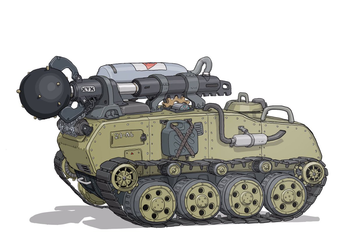 「#メカ #イラスト #illustration #戦車
格闘戦闘車両 「重鉄球射」|がとりんぐ三等兵のイラスト
