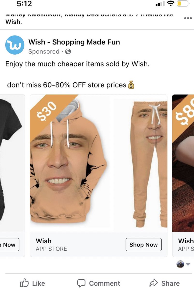 erinaltenburg's tweet photo. Does anyone else get advertisements for Wish on Facebook?! Seriously my favourite thing to scroll through on there. SO FUNNY. Who buys this shit hahah https://t.co/30RzkQRYmm