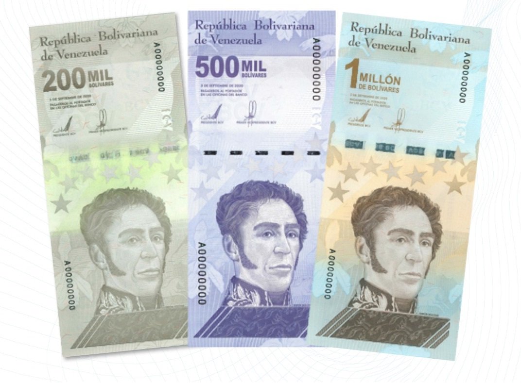 BermudezJoseA's tweet photo. #5Mar 🔴 Banco Central de Venezuela (BCV) amplía Cono Monetario vigente con incorporación de tres nuevos billetes.

Las nuevas piezas de Bs. 200 mil, 500 mil y de 1 millón comenzarán a circular paulatinamente, a partir del 8 de marzo de 2021. https://t.co/Ce10I9yIWf