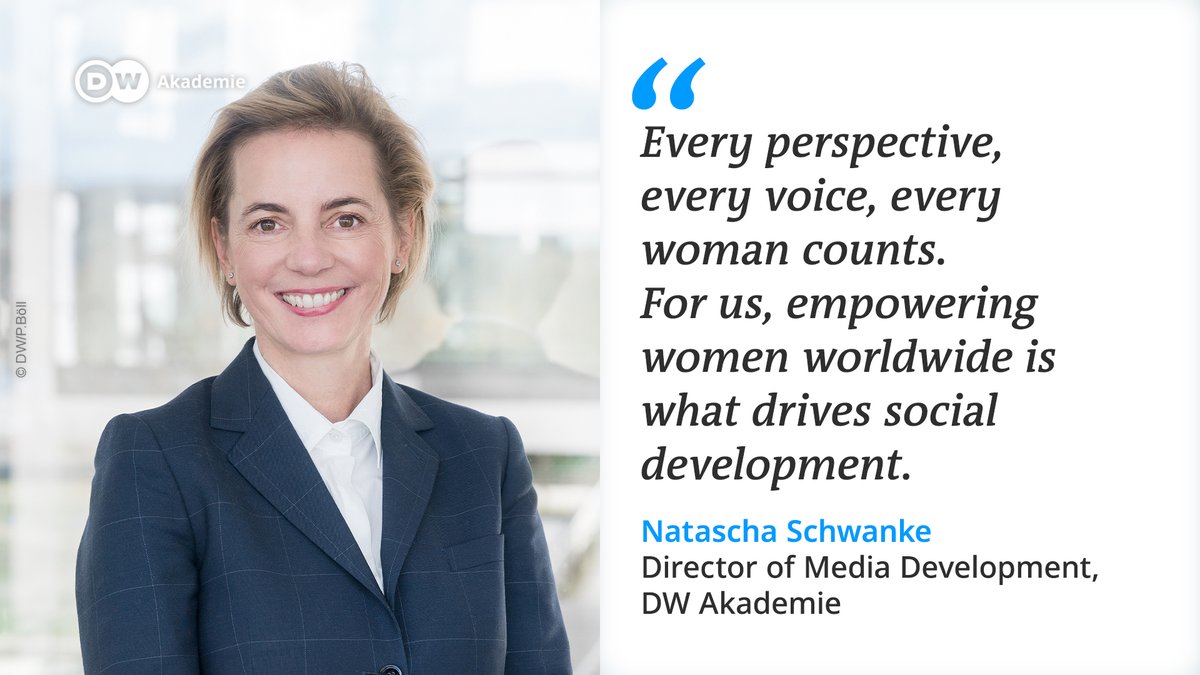 We are working for a world where women and girls have equal access to information and where they can freely express their opinions online and offline without being afraid.

Learn more about our work with women around the world 👉

dw.com/en/dw-akademie…

#InternationalWomensDay