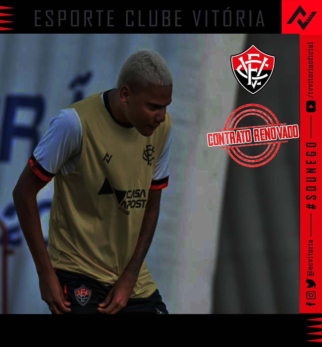 Ecvittoria's tweet photo. Guilherme Rend teve seu contrato renovado até o final de 2021 e vai para sua segunda temporada defendendo as cores rubro-negras. O atleta fez questão de viajar com o grupo para Fortaleza para enfrentar o Ceará pela Copa do Nordeste, está a disposição do técnico Rodrigo Chagas. https://t.co/01lTvAiqKQ