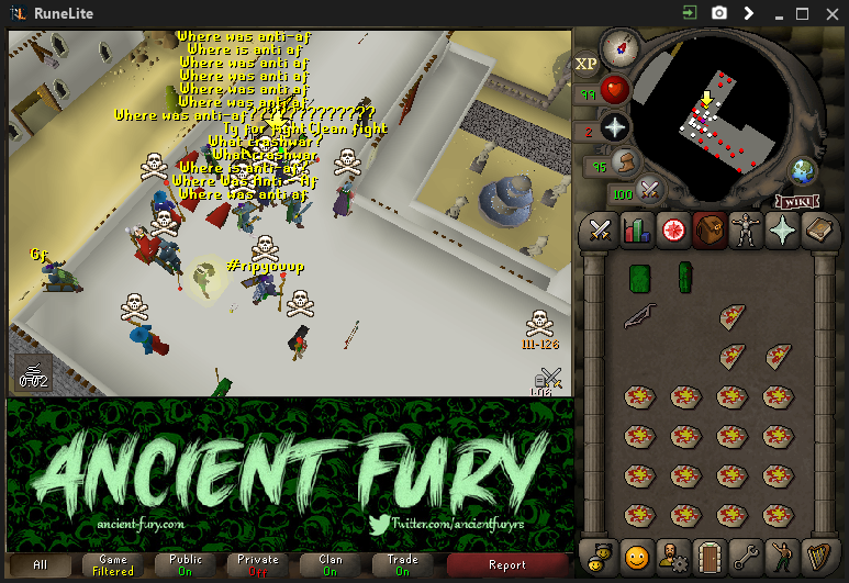 ancientfuryrs's tweet photo. Spoiler: THEY WERE NOWHERE TO BE SEEN!😂🤣 Thanks for the clean fight @TempestOSRS! https://t.co/RqZBwmJ6QG
