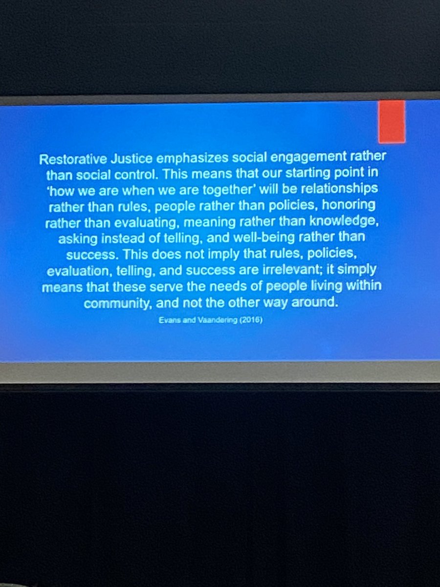 KourakisSam's tweet photo. Restorative practices in schools support behaviour development and MUST be tied to school values. Do students and staff know the behaviours that reflect the values? #restorativepractice #studentwellbeing #rpforschools https://t.co/drohD3eg5P