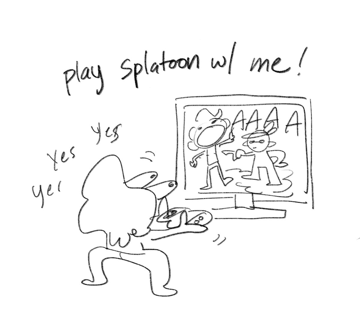 its splatoon fridaey!! i will be turfin for an hour or so, feel free to join if u have me added!! 