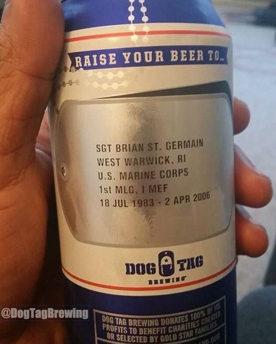 The greatest beer cans ever. 
Salute the Troops. Merica.