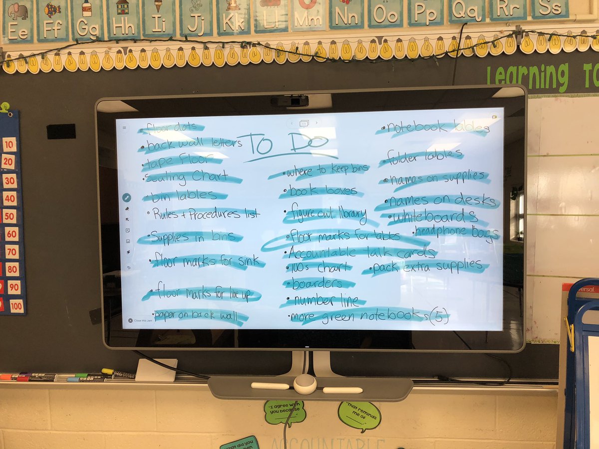 MissInzi's tweet photo. There is no better feeling than a completely crossed off to do list! Ready to welcome some 2nd graders back to the building next week 🥰💚#PSlovesU https://t.co/RiIvF38xrz