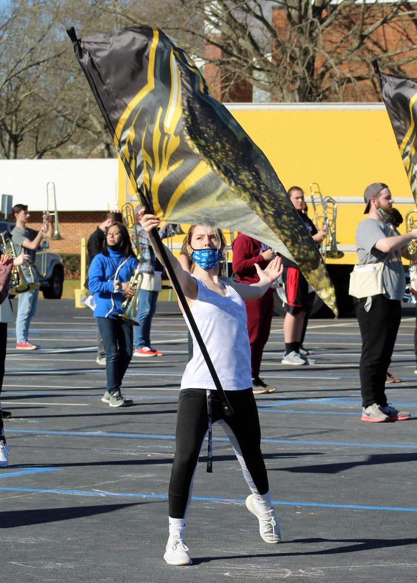 TJC_Band's tweet photo. The Apache Band finished learning the drill for the opener of this year's show, just in time for Spring break! We're so excited to perform for an audience in just a few short weeks!  #FeathersUp! https://t.co/kPmtYsyBcq