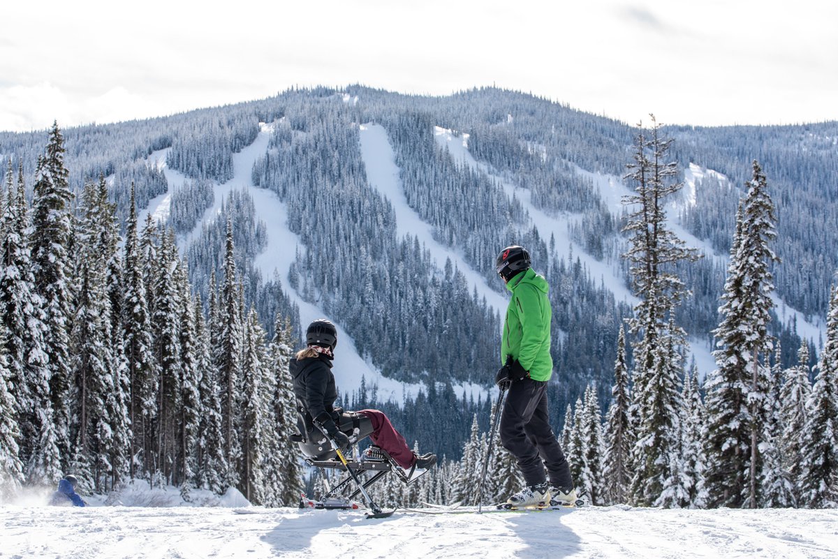 SunPeaksResort's tweet photo. Speaker, writer, lawyer, Paralympian, Mom: Jessica wears many hats. Stay tuned as we share this Kamloops-local’s full Sun Peaks experience soon!  
Photo: @MaryPutnam2   
#sunpeaks360 #explorebc #explorekamloops #sunpeaks #canadanice https://t.co/g2SLVslvFa