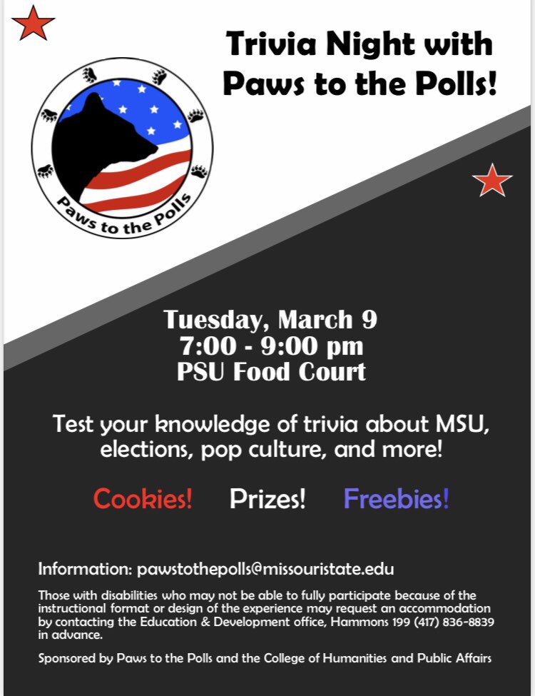 Tuesday March 9th 
7:00-9:00 
Be there or be square