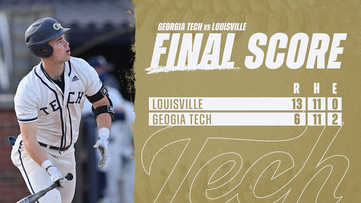 Tech Baseball on Twitter "Rally falls short in Tech Baseball on Twitter "Rally falls short in