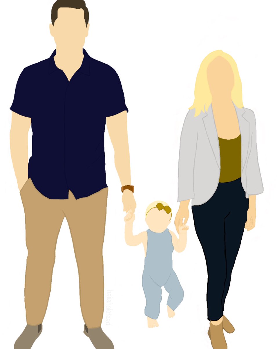 i was thinking about upstead as parents of a little girl so i decided to create it... meet the halstead family