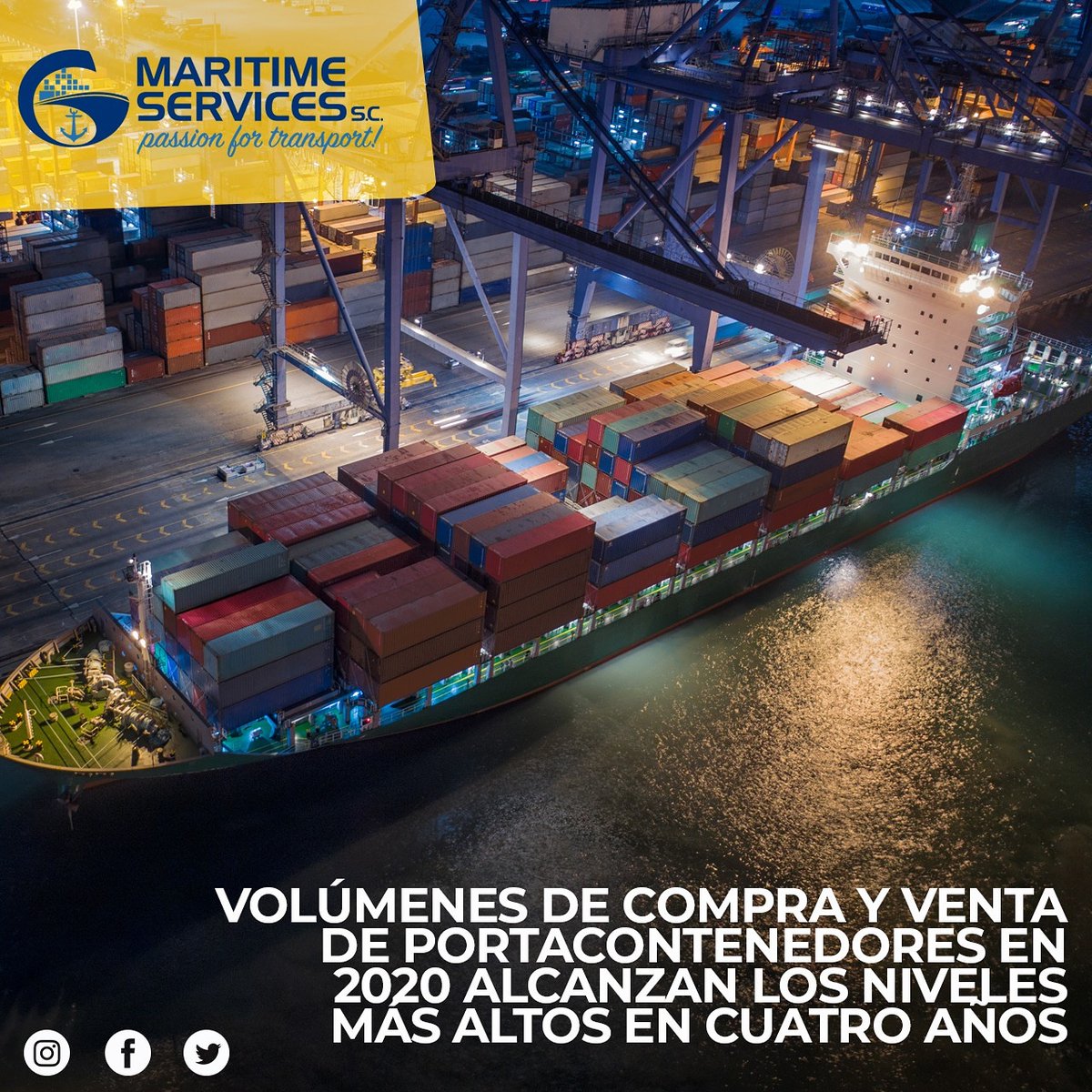 Noticas Maritime

Las operaciones de compraventa de buques portacontenedores han alcanzado los niveles más altos de los últimos cuatro años, con precios en algunos segmentos que duplican los de hace un año. 🚢

#noticias #maritime #importaciones #exportaciones #import #export