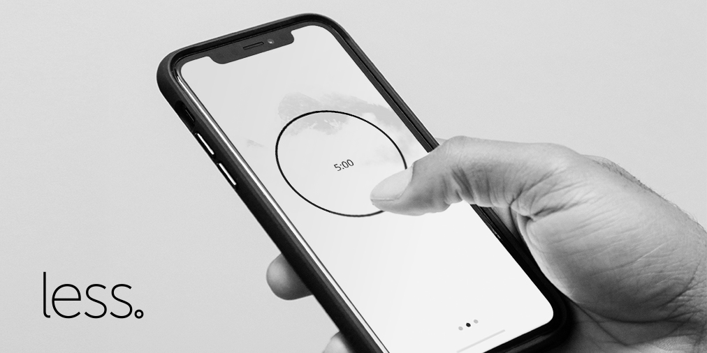beginwithless's tweet image. Introducing Less. A #minimal #meditation timer for iOS. 

Coming soon in 2021.