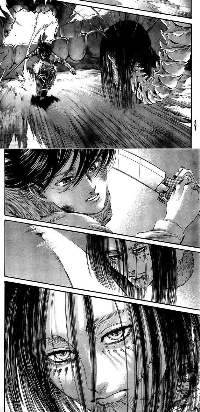 火野 Eren Can You Promise Me One More Thing After I Die Throw This Scarf Away After That You Ll Live Many Many Years Forget Me And Find Freedom Please Mikasa Forget Me Mikasa See
