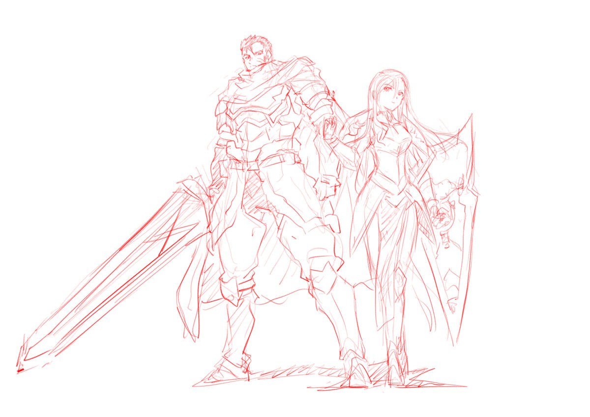 大河広行 山田隆弥 On Twitter 頭空っぽラクガキ 朝の準備体操 20分 ゴブリンスレイヤーより獣戦士と女騎士 元aaはベルセルクのあの人とffタクティクスの人 だったっけ 女騎士のデートの時の服選びの辺り 好き