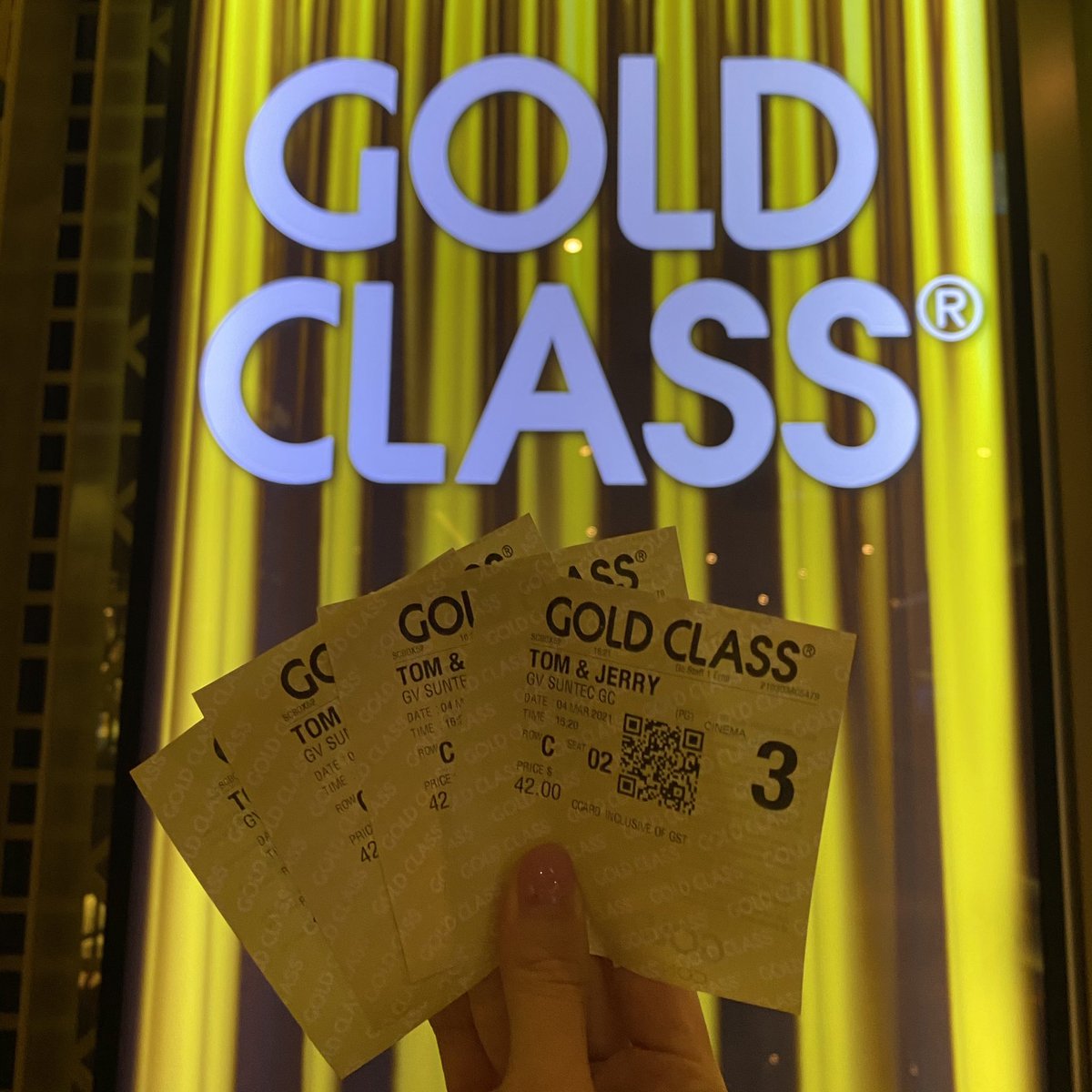 Gold Classで見る『TOM &amp; JERRY』最高だったな💓お値段高いけど一度は体験してみる価値ありです🌙