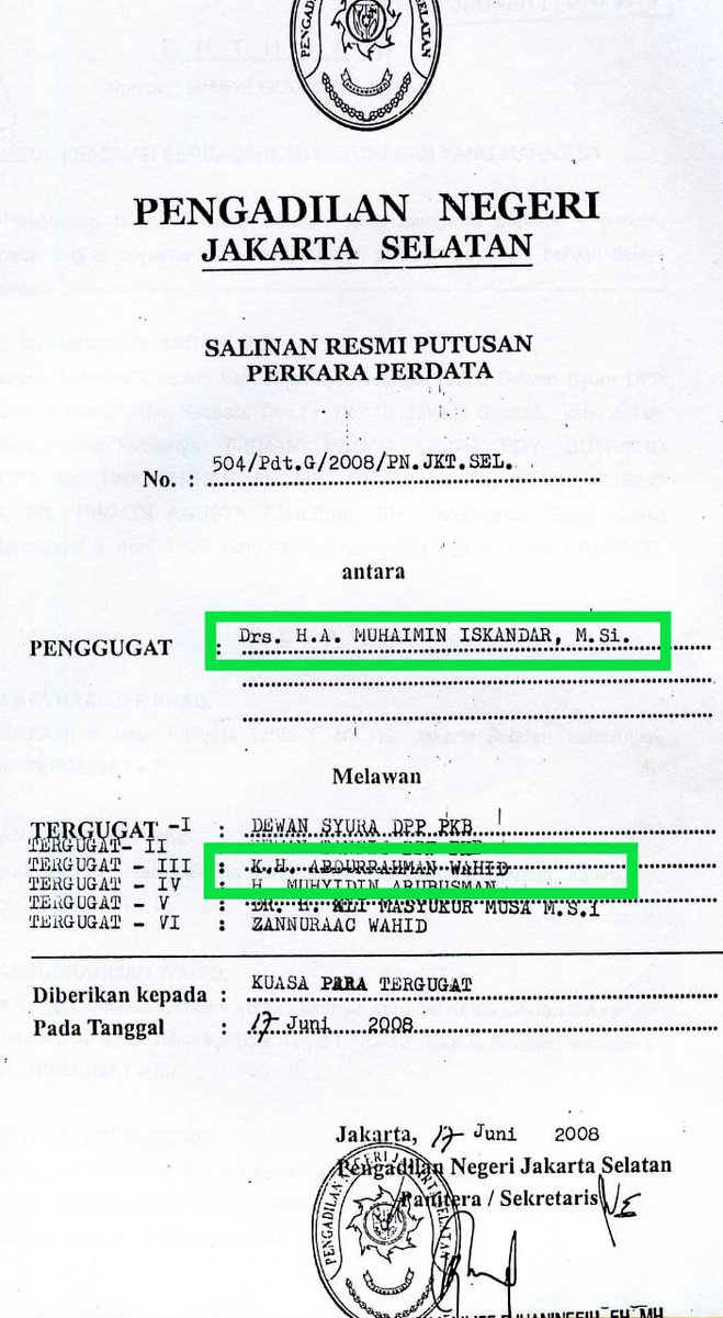 Lidah tak bertulang.. 
<a href="/SBYudhoyono/">S. B. Yudhoyono</a> melawan lupa di era pemerintahannya 2008, PKB (Gus Dur) disingkirkan oleh SBY

Tole.. <a href="/AgusYudhoyono/">Agus Harimurti Yudhoyono (AHY)</a> karma bapak mu sudah dibayar kontan