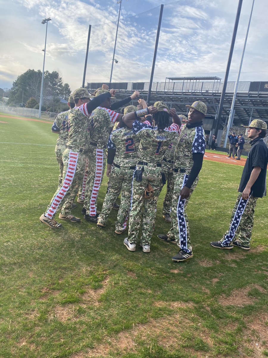 og_triple_og's tweet photo. Played our first home game in honor of our armed forces!!! Army, Navy, Air Force, and Marines!!!  @CGHSbaseball1 @CentralGwinnett https://t.co/rUdTfhTvr6