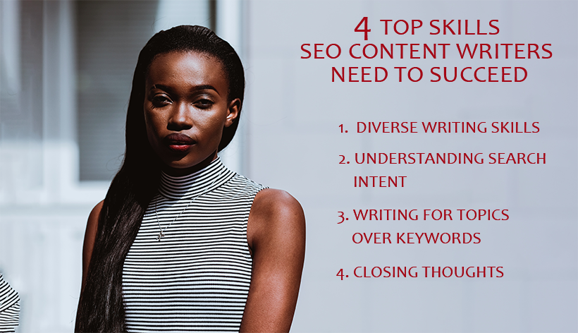 It takes more than just great writing to create search optimized content. Here are 4 top SEO content writing Skills to make you succeed.

#seo #SEOContentWriting #seoexpert #seotips2021