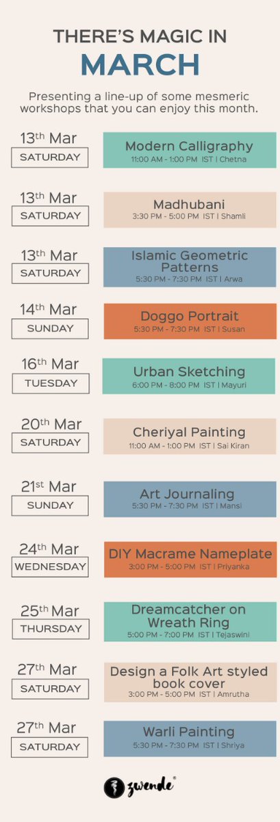 Unwind with art in the month of March and give yourself an artsy break with these exciting workshops.
.
.
.
#artworkshops #artwork #artclass #artastherapy #crafttherapy #crafting #supportartists #supportart #creative