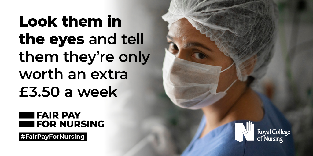 We need your help to tell the government their proposed 1% NHS pay award is not good enough. Nursing staff are skilled professionals deserving of fair pay. Support our #FairPayForNursing campaign and sign our petition. bit.ly/2QySay0