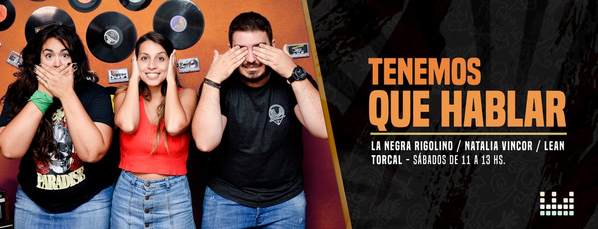 KamikazeStream's tweet image. [AIRE] 11hs. 📢 Vuelve #TenemosQueHablar con @nataliavincor , La Negra Rigolino y Lea Torcal.   

⚡️ La mejor opción para enterarte de todo lo que paso en la semana!

Escuchalo por 💻 radiolaciudad.com.ar o 📲 bájate la app