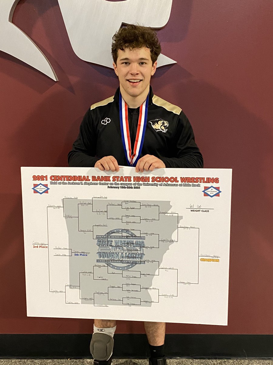 Proud dad moment. Son just won the Arkansas 6A 160 pound wrestling state championship. #BHSTigers <a href="/BHS_TigerPride/">BHS Athletics #TigerDNA</a>