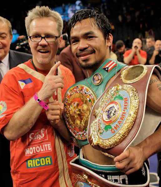 MannyPacquiao's tweet photo. Happy Birthday to the best trainer in the world, my mentor, my best friend, @FreddieRoach https://t.co/6zYDwfh0va