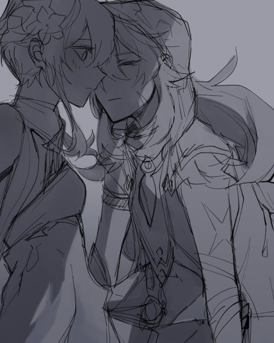 "You smell... nice."
"...That's not fair. Let me smell you too."
#GenshinImpact #原神 #lumizor #razorlumi 