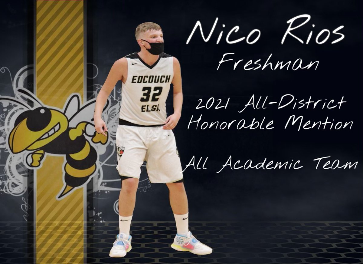 Congratulations Nico! District 32-5A Honorable Mention &amp; All-Academic Team
