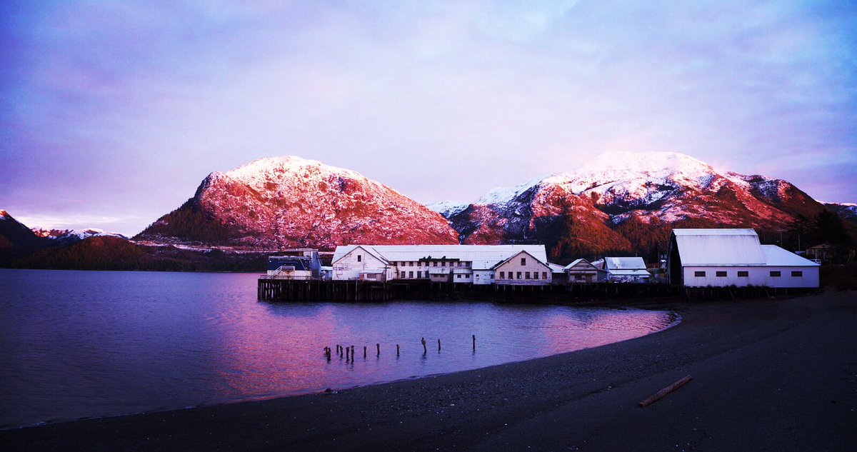 Sunset at the Metlakatla Cannery. 

#alaskannets #wayiwah #metlakatla #alaska #native #documentary #documentaryfilm #basketball #film #nativeamerican #photography #sunset #mountains #purple #purplesky #snow #purplemountains #instagood #photooftheday #instagram #photographer